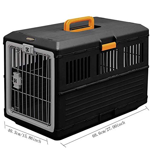 Jaulas Para Perros Caja exterior perro portátil plegable for caja de perro de animal doméstico de la perrera del animal doméstico vagón de caja for el perro medio mascota de coches Caja plegable for m