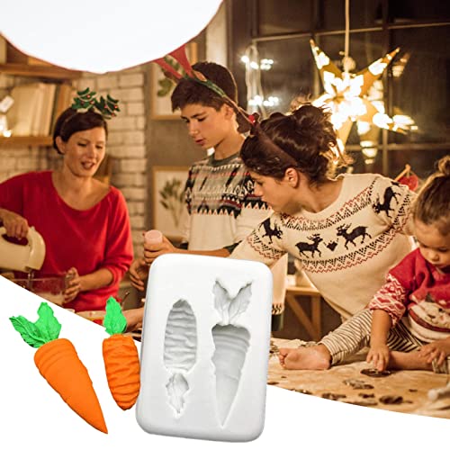 Jayehoze Molde para Hornear Pasteles de Pascua, moldes de Silicona para Fondant, Molde de Silicona para Chocolate y Zanahoria, Herramientas de decoración de Dulces Hechas a Mano para Horno