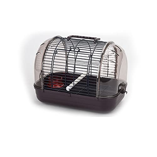 jbshop Jaulas para pájaros Loro Saliendo de aviación Jaula de pájaros Negro fénix Tigre Piel peonía Jaula portátil Loro doméstico Jaula pequeña Jaula acrílico Canarios Jaula Mascota (Color : B)