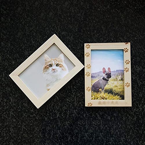 JeeKoudy Placa Conmemorativa del álbum, salón ancestral, pequeños Animales, Bulldog, Corgi, Gato, Gatito, Marcador de Tumba, Marco de Pata, Marcador de Tumba