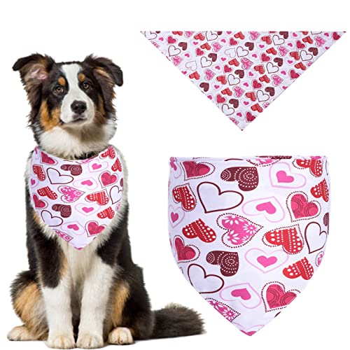 Jiacheng29_ Gatito Bandana Decorativo Amor-corazón patrón Perros Gatos Baber Baber para Tomar Foto 8