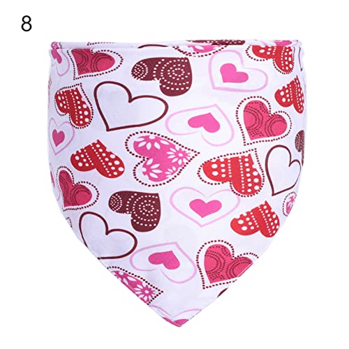 Jiacheng29_ Gatito Bandana Decorativo Amor-corazón patrón Perros Gatos Baber Baber para Tomar Foto 8