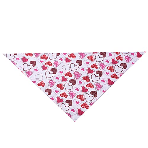 Jiacheng29_ Gatito Bandana Decorativo Amor-corazón patrón Perros Gatos Baber Baber para Tomar Foto 8