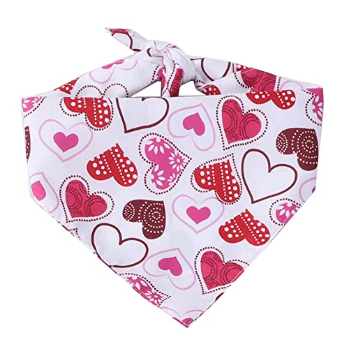 Jiacheng29_ Gatito Bandana Decorativo Amor-corazón patrón Perros Gatos Baber Baber para Tomar Foto 8