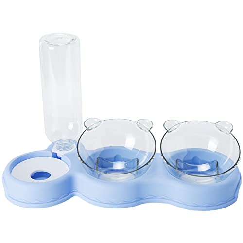 JIAMIAN Cuencos para Alimentos Húmedos Secos Gatos Perros Pequeños, Cuenco Gatos Cuencos Perros Dispensador Agua, Alimentar Riegar Suministros Gatos Pequeños