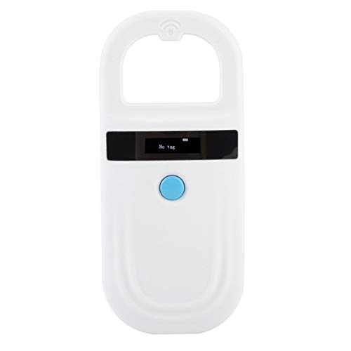 Jiawu Escáner de Microchip para Mascotas, escáner de Chip para Mascotas RFID EMID, Lector de Mano para Animales, escáner de identificación para Mascotas, escáner de Chip para Animales Recargable