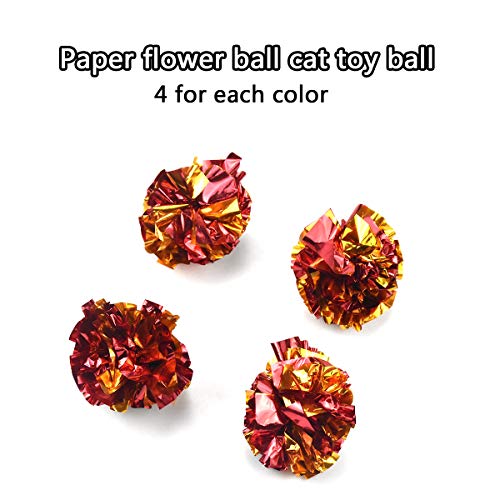 Jinlaili 20PCS Juguetes del Gato 6CM, Coloridos Balls, Juguete Interactivo Gato, Juguetes para Gatos, Pelotas de Juguete Bolas para Gato Gatito Juguetes