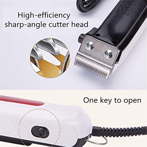 JINQI Cortapelos Perros Cortadora De Pelo Enchufable para Perros, Peine De 4 Límites Cabezal Cortador De Cerámica con Peine, Cable De Alimentación De 66 Pulgadas Kit Profesional De Aseo para Perros