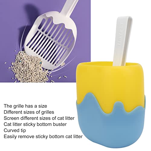 Jinyi Cuchara para Gatos, Cuchara para para Gatos, Diseño de Apertura de PVC, Tamizado de Caca, Respetuoso con el Medio Ambiente para Maine Coon