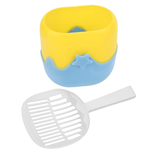 Jinyi Cuchara para Gatos, Cuchara para para Gatos, Diseño de Apertura de PVC, Tamizado de Caca, Respetuoso con el Medio Ambiente para Maine Coon