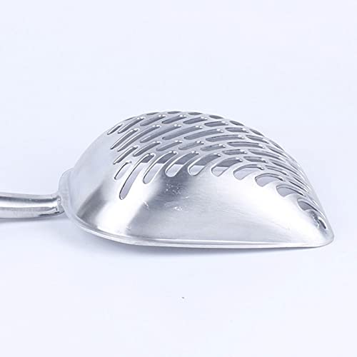 JIYANANDPMC Pala Arenero Gato Catarata de Gatos Scoop Big Metal Litter Cucharada for el tamiz de Gatito con Pala Profunda y Mango ergonómico Hecho de Aluminio sólido de Trabajo Pesado (Color : Blue)