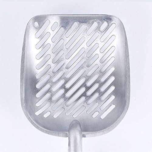JIYANANDPMC Pala Arenero Gato Catarata de Gatos Scoop Big Metal Litter Cucharada for el tamiz de Gatito con Pala Profunda y Mango ergonómico Hecho de Aluminio sólido de Trabajo Pesado (Color : Blue)