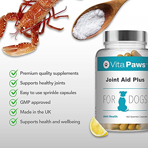 Joint Aid Plus Alivio para perros - 120 Cápsulas - VitaPaws