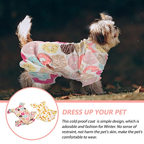 jojofuny Pajaritos Pijamas 2 Unids Soft PET MUSET Jumpsuit Puppy Minkers Dog Pet Linda Ropa Puppy Body Body Cozy Body for Pet Puppy Dog Cat Onesies S
