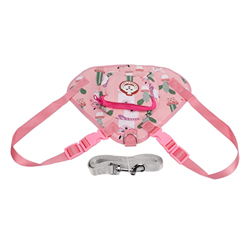 Jopwkuin Bolsa De Arnés para Mascotas con Bolsillo, Mochila De Dibujos Animados para Perros Y Mascotas, Resistente Al Agua, Práctica para Caminar, Acampar para Mascotas(#1, S)