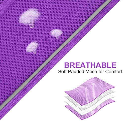 Joytale Arnes Perro, Reflectante Cómodo Transpirable Arnés, Perros Arneses Chaleco para Gato y Cachorros Perro, Morado, XXS