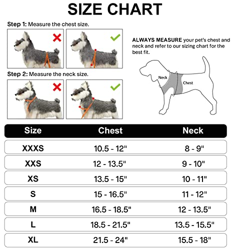 Joytale Arnes Perro, Reflectante Cómodo Transpirable Arnés, Perros Arneses Chaleco para Gato y Cachorros Perro, Negro, XS