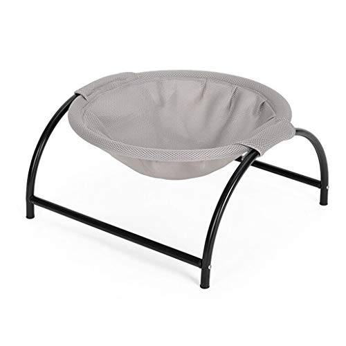 Judyd - Hamaca de Malla Transpirable para Gatos, Cama para Dormir, Interior extraíble, salón para Mascotas, extraíble, Gris Claro, extraíble y Lavable, Tipo Hamaca, Arena para Gatos, Gris Claro