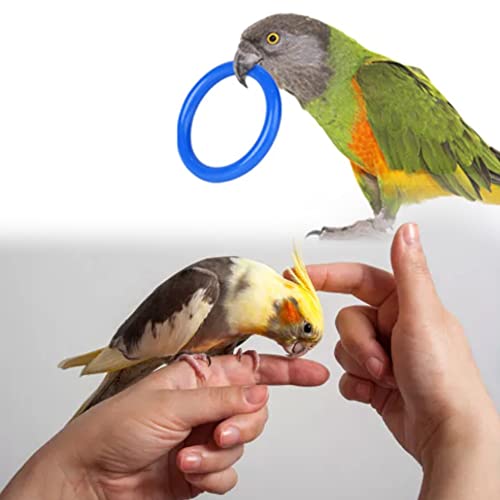 Juego de Cerebro Juguetes creativos Juguetes de ferrulación Juguetes de peluquería de Aves Parrot Parrot Colorido apilamiento de Entrenamiento Pájaro Pájaro Tabla de Mesa con Base Redonda 4 cm