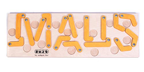 Juego de habilidad variado para gatos u otros animales pequeños. Juguete inteligente de madera sin fichas.