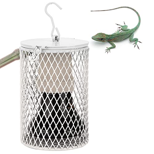 Juego de lámpara de calentamiento para reptiles con pantalla, luz de preservación del calor para mascotas trepadoras con pantalla con interruptor independiente, para pollitos de tortugas(rosado)