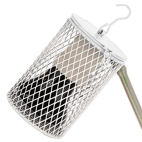 Juego de lámpara de calentamiento para reptiles con pantalla, luz de preservación del calor para mascotas trepadoras con pantalla con interruptor independiente, para pollitos de tortugas(rosado)
