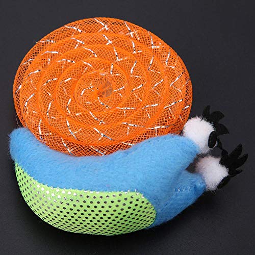 Juguete de Felpa Caracol para Gatos, Juguete de Entrenamiento para Gatos, patrón de Caracol Duradero, Seguro Interactivo, Juguete de Gatito rascador de poliéster para Juguete(Blue)