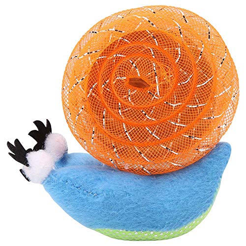 Juguete de Felpa Caracol para Gatos, Juguete de Entrenamiento para Gatos, patrón de Caracol Duradero, Seguro Interactivo, Juguete de Gatito rascador de poliéster para Juguete(Blue)
