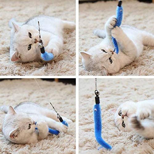 Juguete de gusano para gatos (10 unidades)