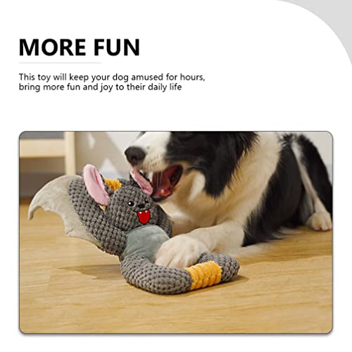 Juguete de Peluche de Perro con Sillón: Juguete de Bocado de Perrito Muñeco de Murciélago de Murciélago de Peluche de Peluche de Peluche para Pequeña Molienda de Perros