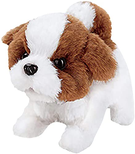 Juguete de peluche electrónico perro mascotas perro PP algodón felpa mascota ladra y cachorro correr juguete picante funciona con pilas 10 tipo tamaño: 11 x 14 x 17 cm