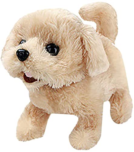 Juguete de peluche electrónico perro mascotas perro PP algodón felpa mascota ladra y cachorro correr juguete picante funciona con pilas 10 tipo tamaño: 11 x 14 x 17 cm
