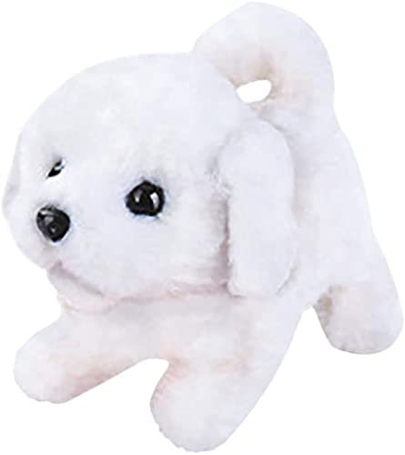 Juguete de peluche electrónico perro mascotas perro PP algodón felpa mascota ladra y cachorro correr juguete picante funciona con pilas 10 tipo tamaño: 11 x 14 x 17 cm