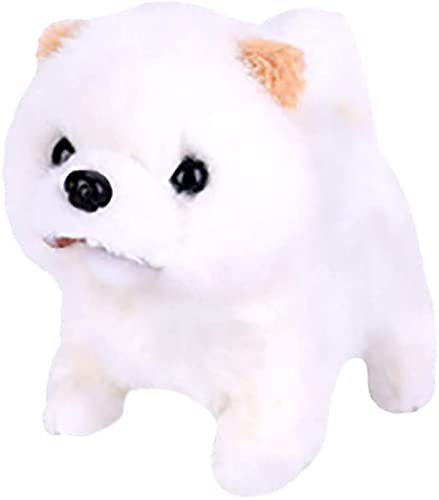 Juguete de peluche electrónico perro mascotas perro PP algodón felpa mascota ladra y cachorro correr juguete picante funciona con pilas 10 tipo tamaño: 11 x 14 x 17 cm