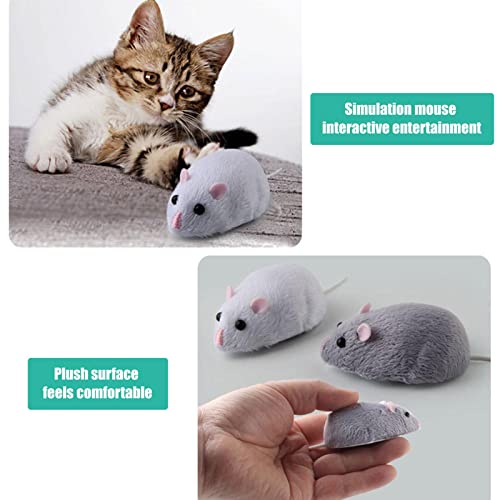 Juguete de ratón con control remoto para gatos | Ratón falso realista recargable por USB | Juguete de ratón RC con detección inteligente