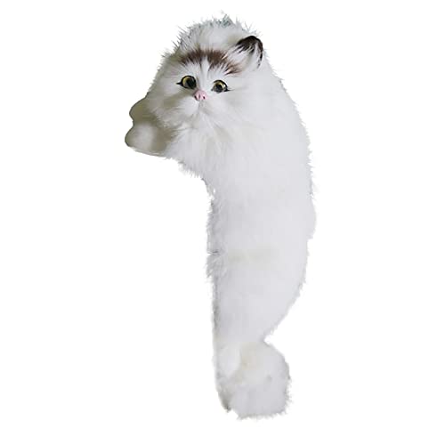Juguete de simulación Muñeca de peluche Juguete de peluche Animal animal doméstico Interactivo realista Infantil de peluche y decoración de gato, juguete realista lindo de peluche (D)