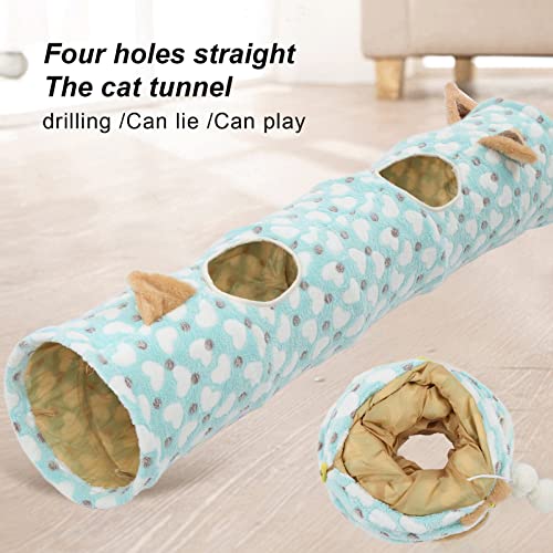 Juguete del túnel de la Felpa del Gato, túnel del Gato de la Franela del Marco de Acero del Resorte para el Gato Oreja de Amor