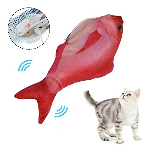 Juguete EléCtrico Del Animal DoméStico Del Juguete Del Juguete Del Gato,Golpear A Los Peces Juguete Divertido Del Gato Del Animal DoméStico Del Juguete De Los Pescados De La Felpa redwoodforest