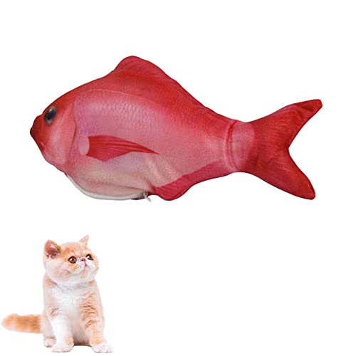 Juguete EléCtrico Del Animal DoméStico Del Juguete Del Juguete Del Gato,Golpear A Los Peces Juguete Divertido Del Gato Del Animal DoméStico Del Juguete De Los Pescados De La Felpa redwoodforest