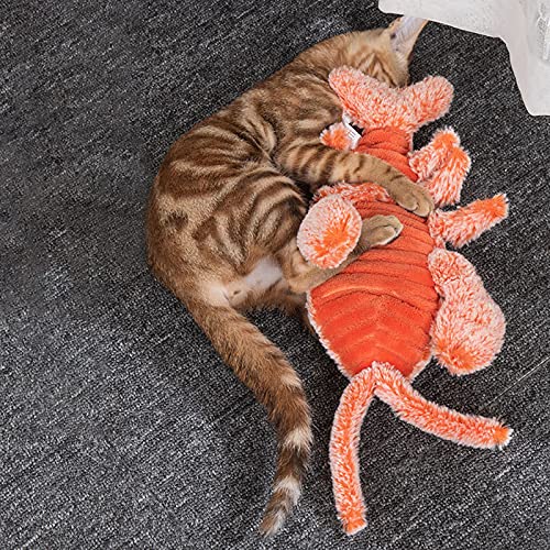 Juguete eléctrico para gatos, gambas, juguete interactivo, USB, juguete eléctrico de peluche, gamba, morder y patada, juguete eléctrico para gatos