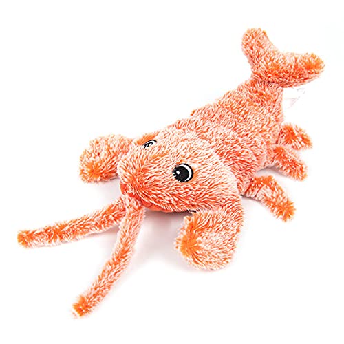 Juguete eléctrico para gatos, gambas, juguete interactivo, USB, juguete eléctrico de peluche, gamba, morder y patada, juguete eléctrico para gatos