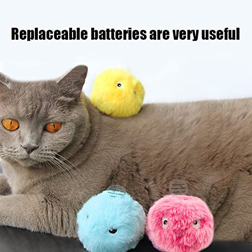 Juguete Hierba Gatera Bolas de Gato Juguete interactivas para Gatos Juguete de Gato con Sonido táctil Inteligente Juguete de Entrenamiento para Gatos Juguetes Creativos para Masticar