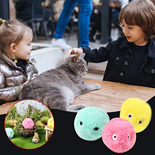 Juguete Hierba Gatera Bolas de Gato Juguete interactivas para Gatos Juguete de Gato con Sonido táctil Inteligente Juguete de Entrenamiento para Gatos Juguetes Creativos para Masticar