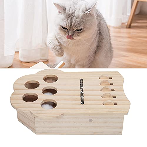 Juguete Interactivo Del Laberinto Del Gato, Juguete De Madera Del Gato Del Juguete Del Gato De Madera Para El Interior Al Aire Libre Casero