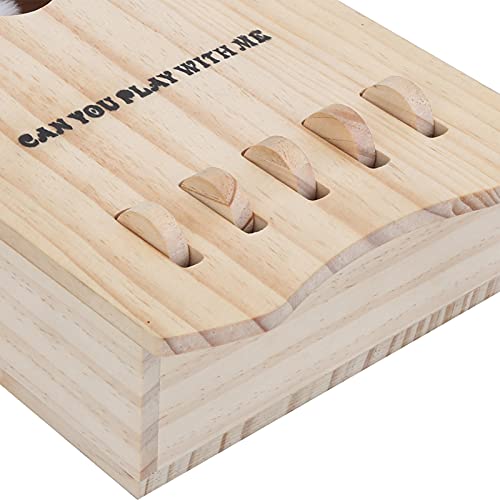 Juguete Interactivo Del Laberinto Del Gato, Juguete De Madera Divertido Del Gato De Los Juegos Para El Gato Para Interior Al Aire Libre Casero