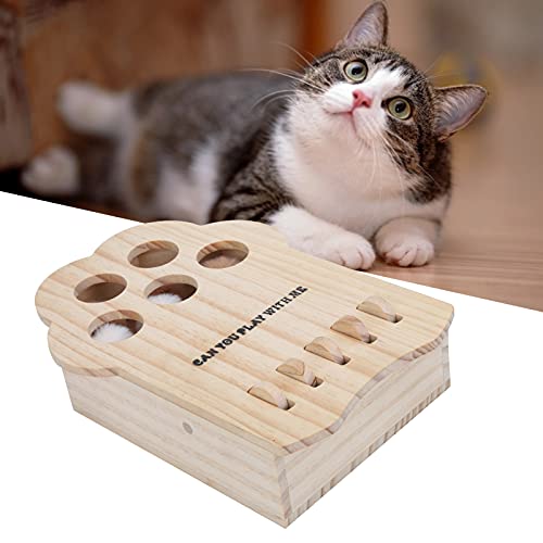 Juguete Interactivo Del Laberinto Del Gato, Juguete De Madera Divertido Del Gato De Los Juegos Para El Gato Para Interior Al Aire Libre Casero