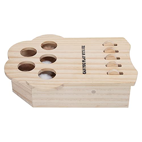 Juguete Interactivo Del Laberinto Del Gato, Juguete De Madera Divertido Del Gato De Los Juegos Para El Gato Para Interior Al Aire Libre Casero