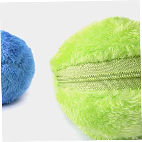 Juguete Magic Roller Ball Magic Roller Ball Juguete de Movimiento Educativo con 4 Tapa de Lana para Perro Gato Mascota Mascota Juguetes educativos para Mascotas Pet Magic Ball