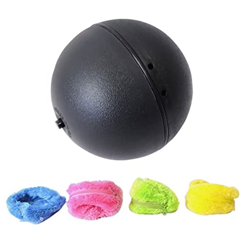 Juguete Magic Roller Ball Magic Roller Ball Juguete de Movimiento Educativo con 4 Tapa de Lana para Perro Gato Mascota Mascota Juguetes educativos para Mascotas Pet Magic Ball