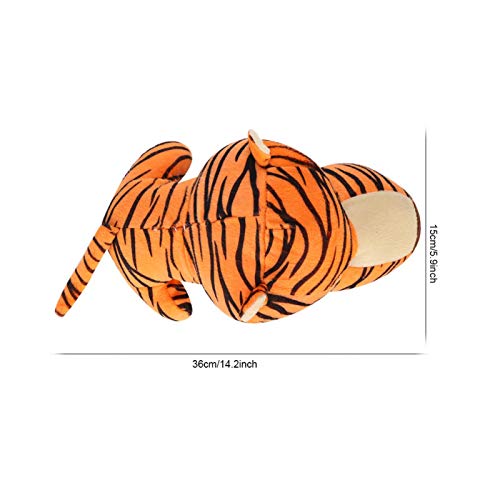 Juguete para cachorros, juguetes para perros, juguete para perros de peluche, elefante, cebra, tigre, juguete divertido para perros, limpieza dental para perros, juego interactivo(Tiger)